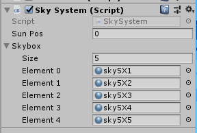 SkySystem/Inspector/Skybox設置