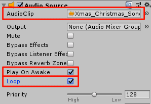 クリスマスBGM／AudioSource